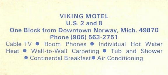 Viking Motel - Old Post Card (newer photo)